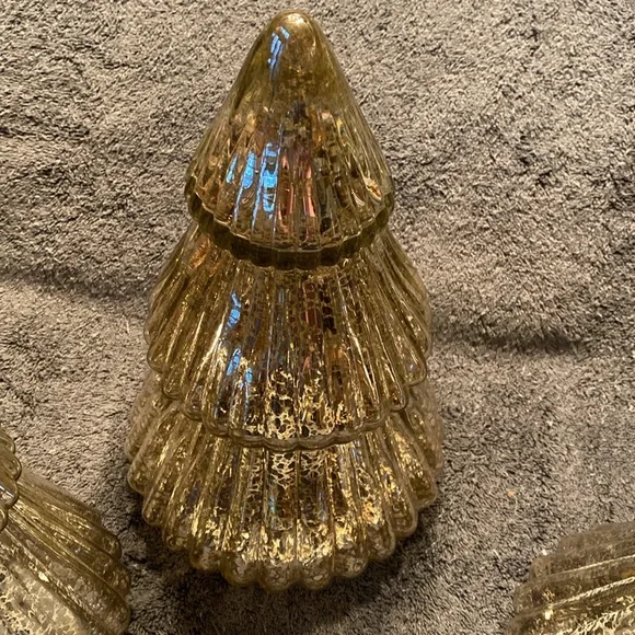 EUC 3 Glass Lighted Christmas Trees - Picture 9 of 16